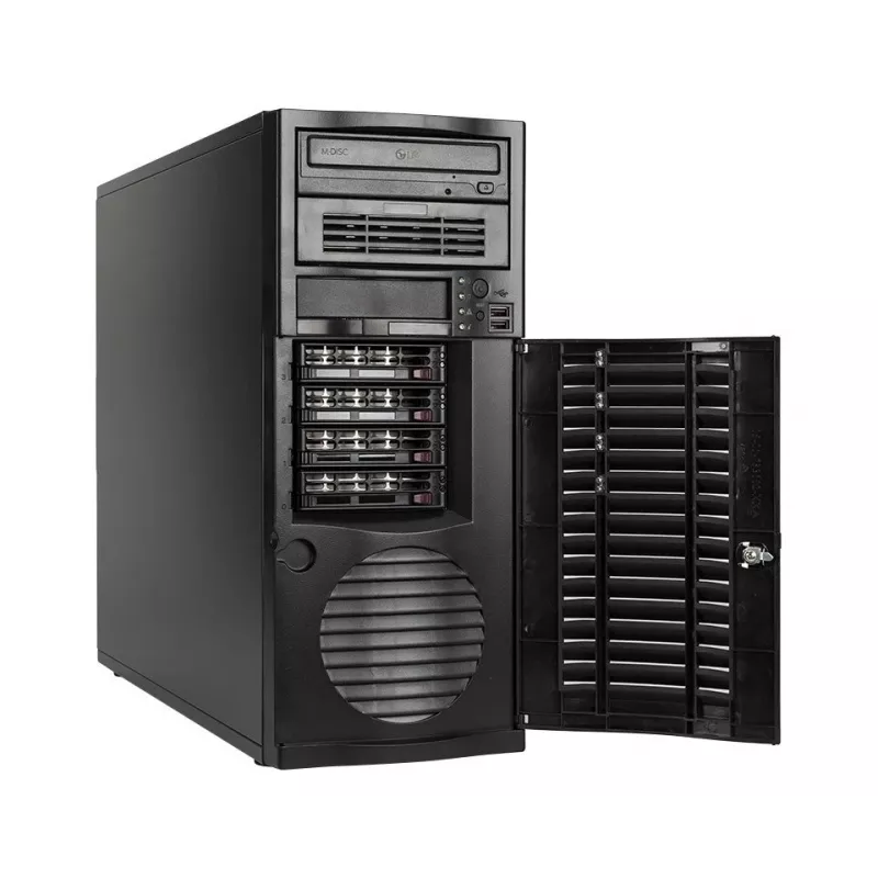 bluechip SERVERline T40321s torre, processador Intel® Xeon® Silver 4410Y / até 3,90 GHz, 32 GB DDR5, 2 x SSD de 960 GB, 2 x RJ45 (10 Gb/s)