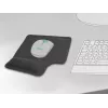 DeLOCK tapete de rato ergonómico com apoio de gel para o pulso para canhotos preto
