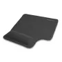 DeLOCK tapete de rato ergonómico com apoio de gel para o pulso para canhotos preto