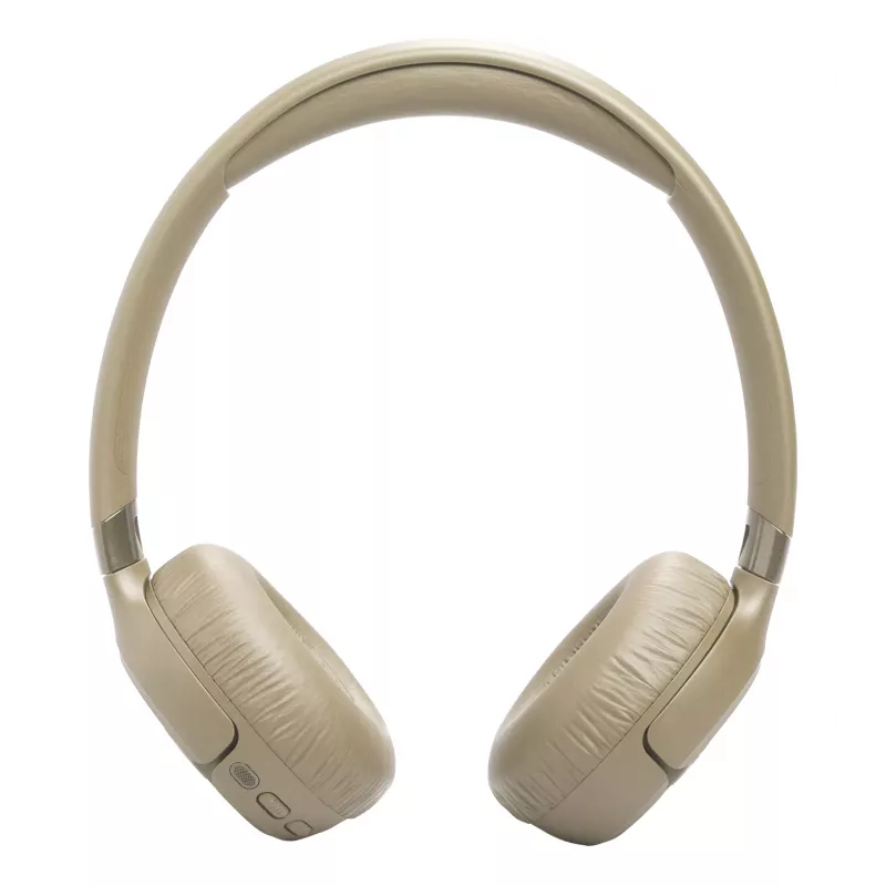 Headset JBL Tune 680NC, com fios e sem fios (Bluetooth, USB-C), circum-aural, arco de cabeça, bege, 20–20000 Hz, 161 g
