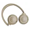 Headset JBL Tune 680NC, com fios e sem fios (Bluetooth, USB-C), circum-aural, arco de cabeça, bege, 20–20000 Hz, 161 g