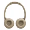 Headset JBL Tune 680NC, com fios e sem fios (Bluetooth, USB-C), circum-aural, arco de cabeça, bege, 20–20000 Hz, 161 g
