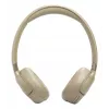 Headset JBL Tune 680NC, com fios e sem fios (Bluetooth, USB-C), circum-aural, arco de cabeça, bege, 20–20000 Hz, 161 g