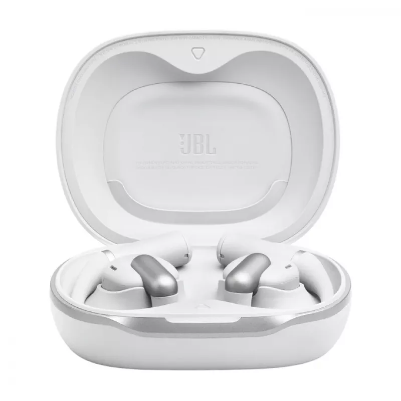 Headset JBL Sense Pro TWS gancho auricular, para chamadas e música, 20–40000 Hz, base de carregamento USB-C, branco
