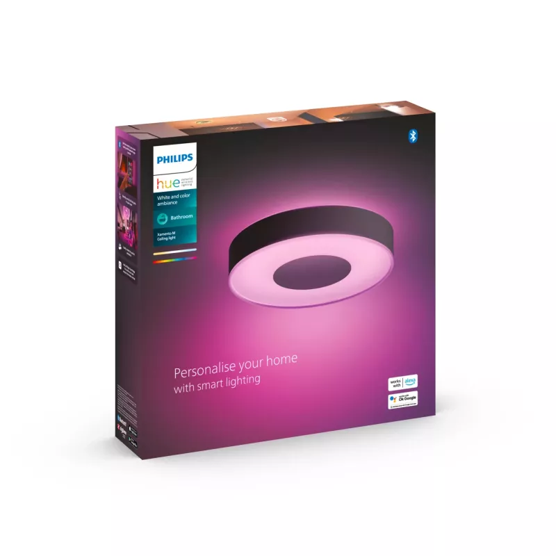 Philips Hue White and colour ambience candeeiro de teto de tamanho médio Xamento