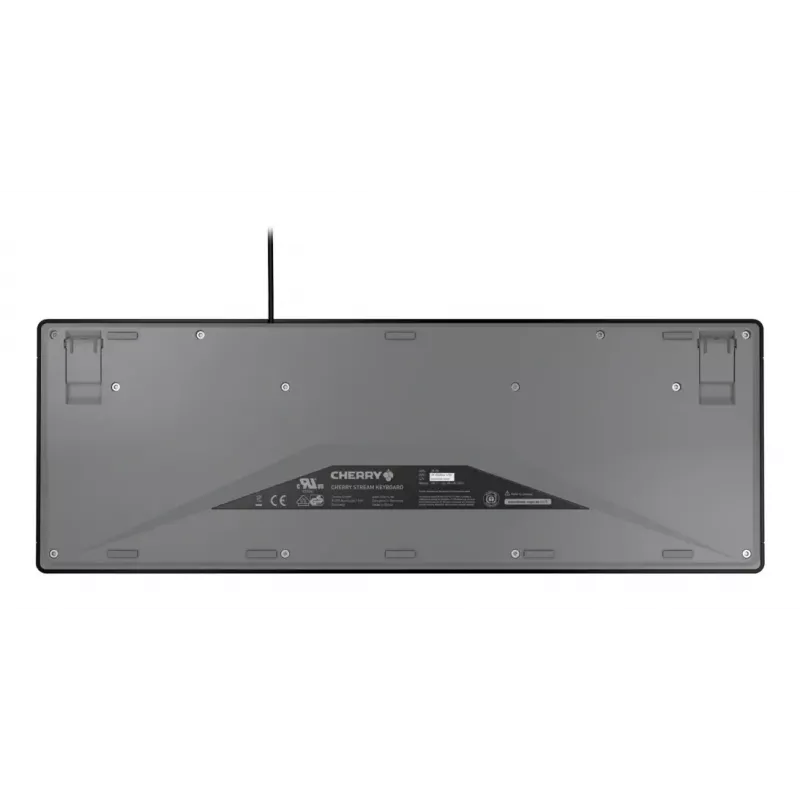 Teclado CHERRY STREAM Home/Office USB QWERTY português preto cinzento tamanho completo 115 teclas