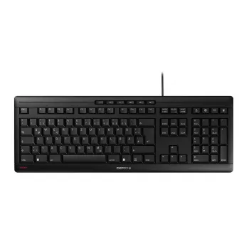 Teclado CHERRY STREAM Home/Office USB QWERTY português preto cinzento tamanho completo 115 teclas