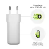 Carregador de parede USB-C 45W d bramante re-charge Pro — interior, 110–240V, branco
