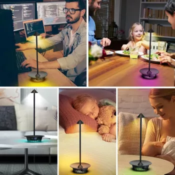 Techly I-LAMP-TABLE3 candeeiro de mesa módulo LED SMD 1 W LED SMD D preto