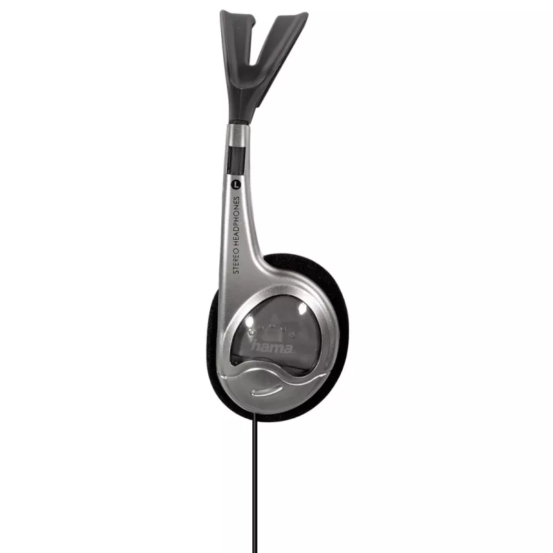 Hama HK-229 auscultadores com fios arco de cabeça música preto, prateado