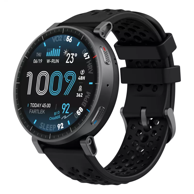 Smartwatch Amazfit Active Max redondo AMOLED 1,5 polegadas 480×480 ecrã tátil 64 MB RAM 4 GB 658 mAh preto