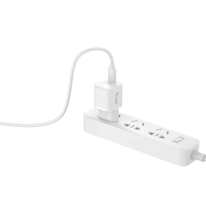 Equip carregador USB-C PD 20W 1 porta interior AC branco 100-240V