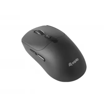 Rato sem fios EQUIP ambidestro 6 botões modo duplo, ótico 1600 DPI, RF + Bluetooth, preto