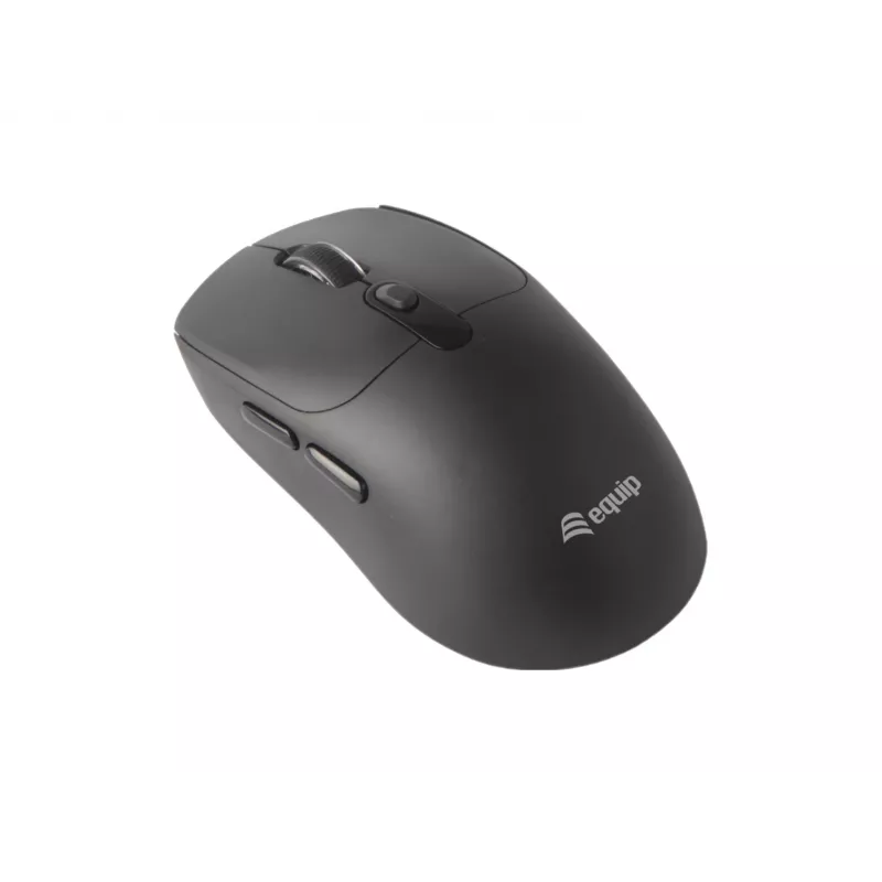 Rato sem fios EQUIP ambidestro 6 botões modo duplo, ótico 1600 DPI, RF + Bluetooth, preto