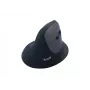 Rato sem fios vertical ergonómico EQUIP para destros, 1600 DPI, RF Wireless + Bluetooth, recarregável, 6 botões, preto