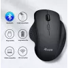 Rato sem fios recarregável EQUIP 6 botões modo duplo — para destros, ótico 1600 DPI, RF Wireless + Bluetooth, preto