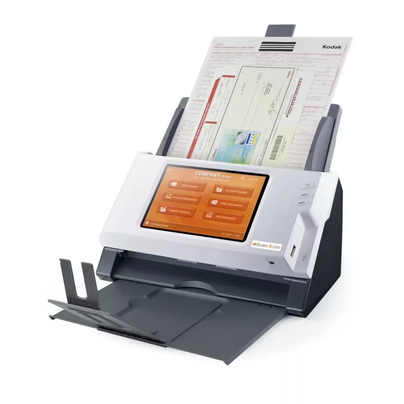 Plustek eScan A280 Enterprise scanner ADF 600 x 600 DPI A4 preto, branco