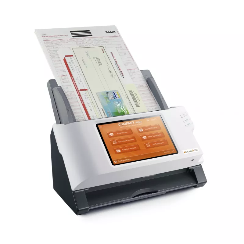 Plustek eScan A280 Enterprise scanner ADF 600 x 600 DPI A4 preto, branco