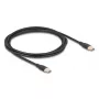 Cabo USB DeLOCK 81239 2,5 m USB-C preto USB 2.0 0,48 Gbit/s