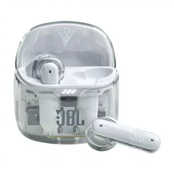JBL Tune Flex Ghost Edition Headset True Wireless Stereo (TWS) In-ear Chamadas/Música Bluetooth Transparente, Branco