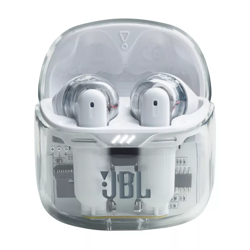 JBL Tune Flex Ghost Edition Headset True Wireless Stereo (TWS) In-ear Chamadas/Música Bluetooth Transparente, Branco