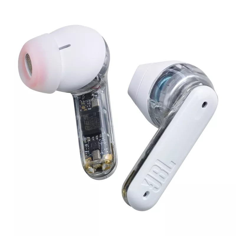 JBL Tune Flex Ghost Edition Headset True Wireless Stereo (TWS) In-ear Chamadas/Música Bluetooth Transparente, Branco