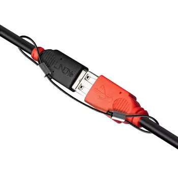Suportes para adaptadores de cabos Lindy – pack de 4, 0,15 m, Poliamida, Aço inoxidável, Preto