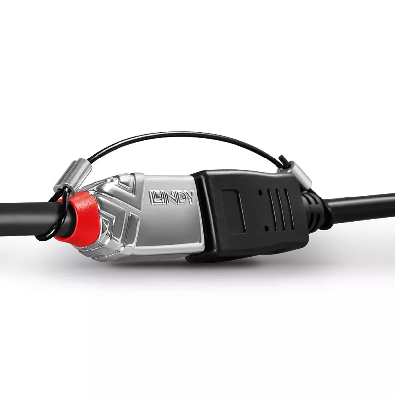 Suportes para adaptadores de cabos Lindy – pack de 4, 0,15 m, Poliamida, Aço inoxidável, Preto