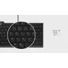 KeySonic KSK-5010ELC (DE) Teclado para casa USB QWERTZ Alemão Preto