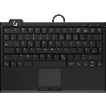 KeySonic KSK-5210ELU (DE) Teclado Casa USB QWERTZ Alemão Preto