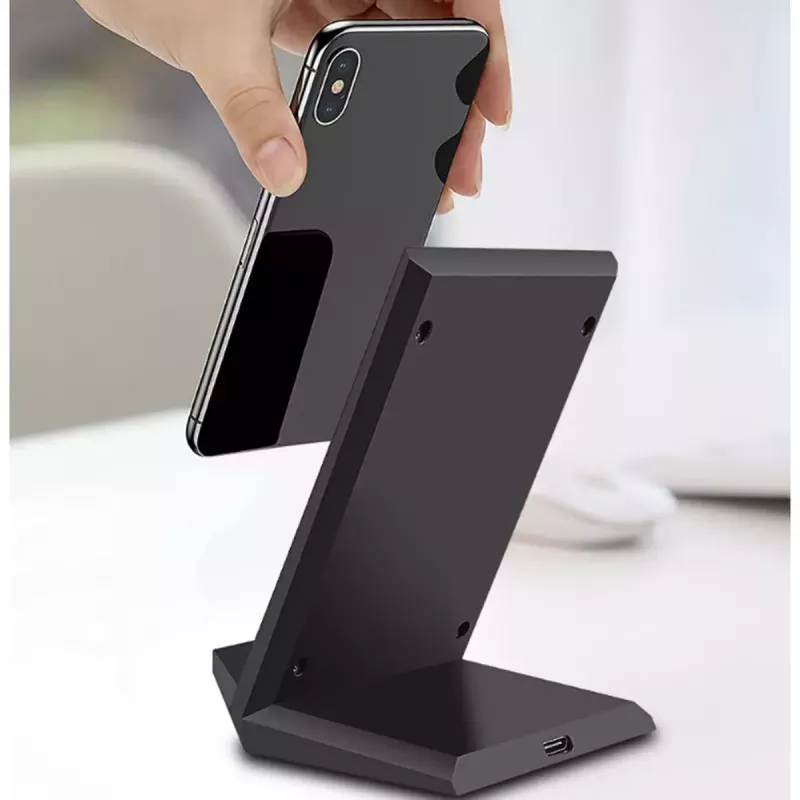 Carregador de interior 2GO 797330 Smartphone Preto USB Carregamento rápido sem fios