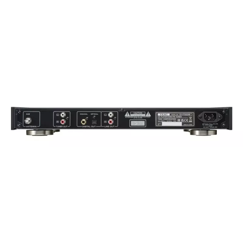 Leitor de CD Gravador de CD TEAC CD-P750DAB-B Preto DAB+ FM
