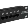 Patch panel Equip 25 portas Cat.3 RJ45 ISDN, Preto