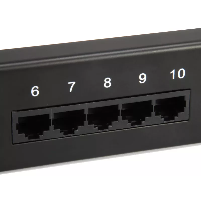 Patch panel Equip 25 portas Cat.3 RJ45 ISDN, Preto