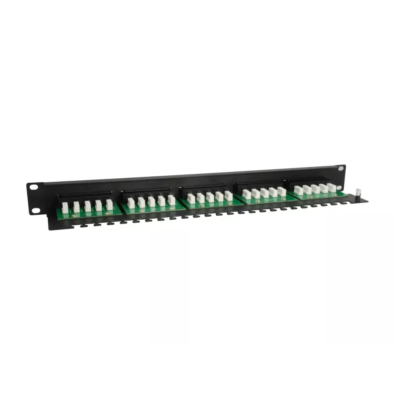 Patch panel Equip 25 portas Cat.3 RJ45 ISDN, Preto