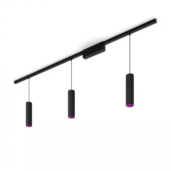 Philips Hue White and colour ambience Perifo conjunto de base de teto reto (3 lâmpadas suspensas)
