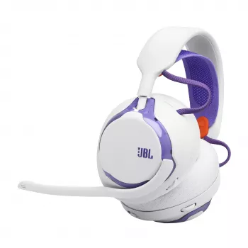 Headset JBL Quantum 650 — Bluetooth sem fios, USB-C, circum-aural, arco de cabeça, branco, 20–20000 Hz