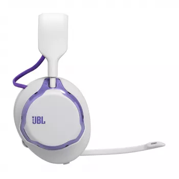 Headset JBL Quantum 650 — Bluetooth sem fios, USB-C, circum-aural, arco de cabeça, branco, 20–20000 Hz