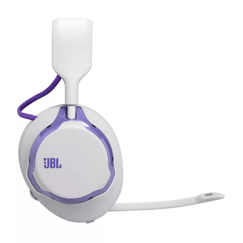 Headset JBL Quantum 650 — Bluetooth sem fios, USB-C, circum-aural, arco de cabeça, branco, 20–20000 Hz