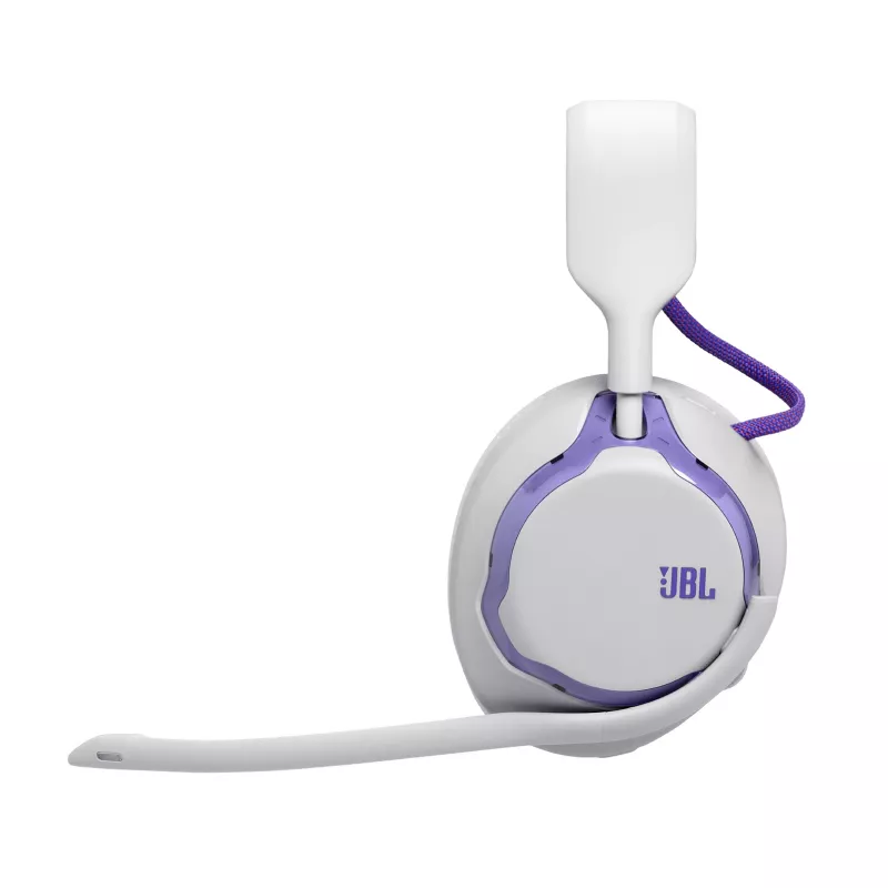 Headset JBL Quantum 650 — Bluetooth sem fios, USB-C, circum-aural, arco de cabeça, branco, 20–20000 Hz