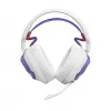 Headset JBL Quantum 650 — Bluetooth sem fios, USB-C, circum-aural, arco de cabeça, branco, 20–20000 Hz