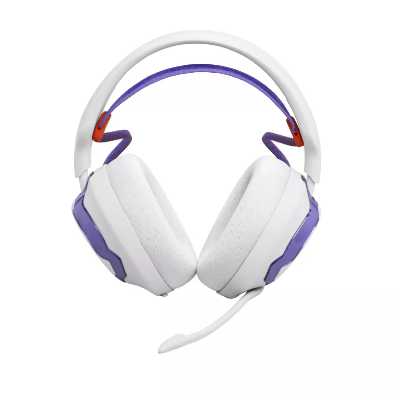 Headset JBL Quantum 650 — Bluetooth sem fios, USB-C, circum-aural, arco de cabeça, branco, 20–20000 Hz