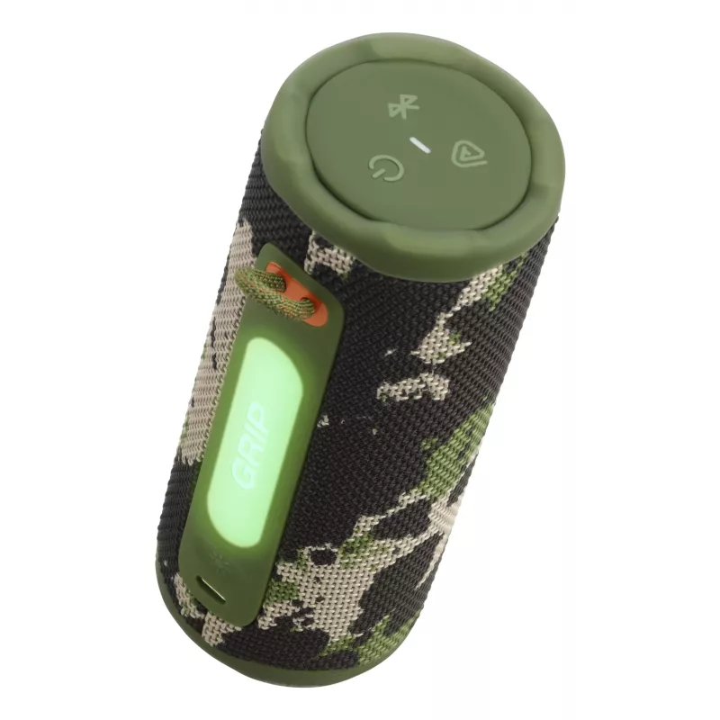 Altifalante portátil mono JBL Grip Mono Camouflage — 16 W, Bluetooth, 70–20.000 Hz