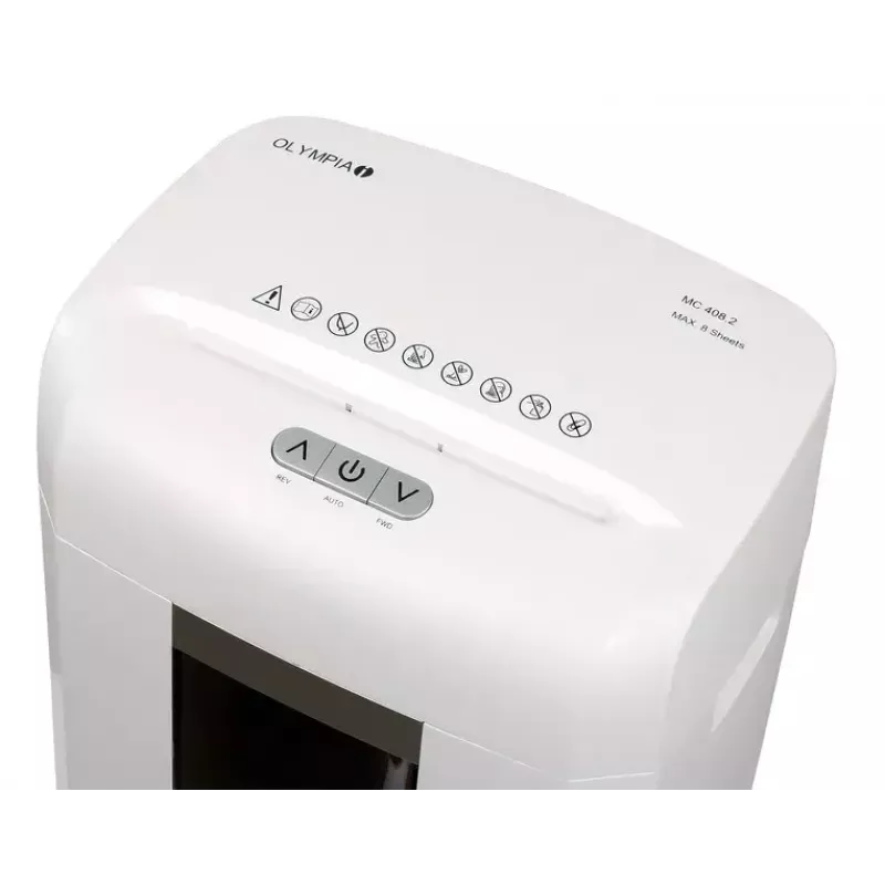 Destruidora de documentos Olympia MC 408.2 Corte em micropartículas 22 cm Branco