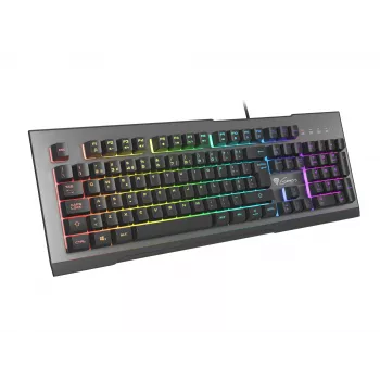 Teclado Gaming GENESIS Rhod 500 RGB USB QWERTY Português Preto, Prateado