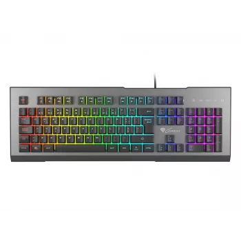 Teclado Gaming GENESIS Rhod 500 RGB USB QWERTY Português Preto, Prateado