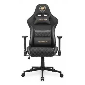 Cadeira Gaming Universal COUGAR Gaming Armor One V2 Gold F Estofada assento estofado Preto Dourado