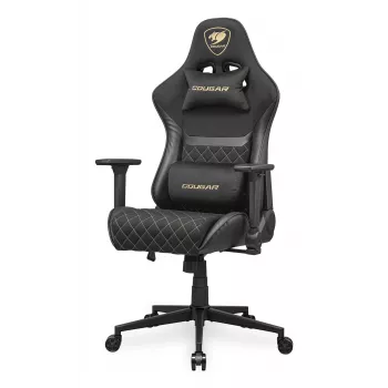Cadeira Gaming Universal COUGAR Gaming Armor One V2 Gold F Estofada assento estofado Preto Dourado