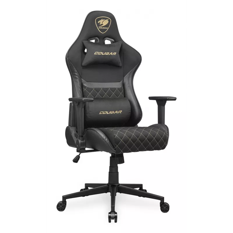 Cadeira Gaming Universal COUGAR Gaming Armor One V2 Gold F Estofada assento estofado Preto Dourado