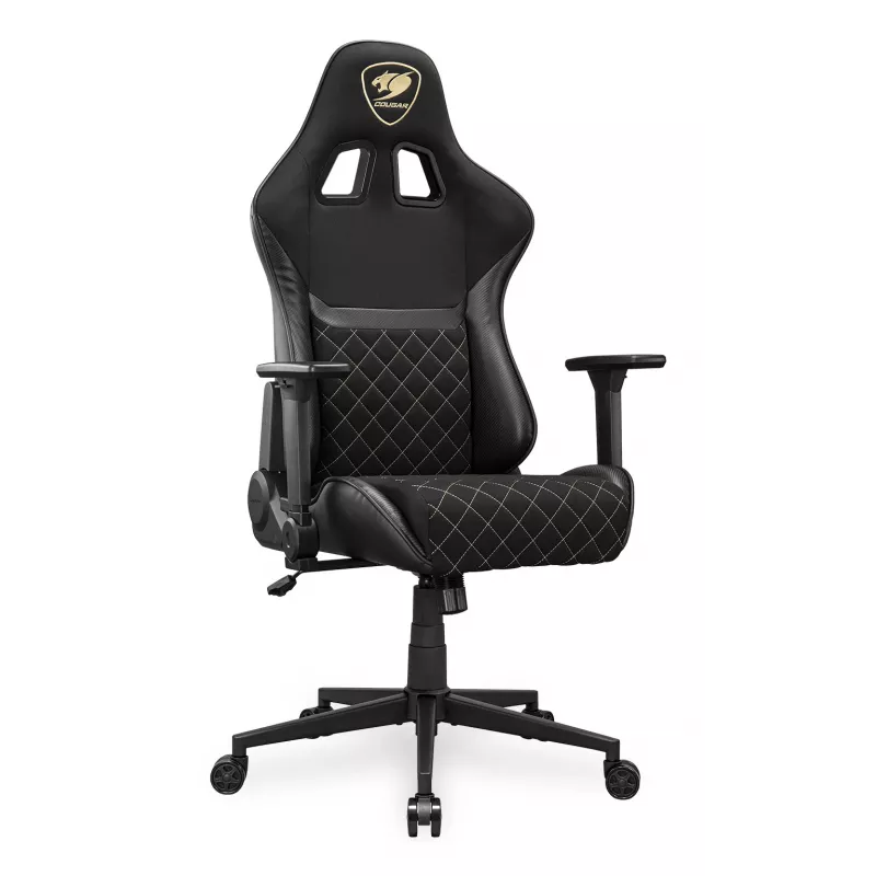 Cadeira Gaming Universal COUGAR Gaming Armor One V2 Gold F Estofada assento estofado Preto Dourado